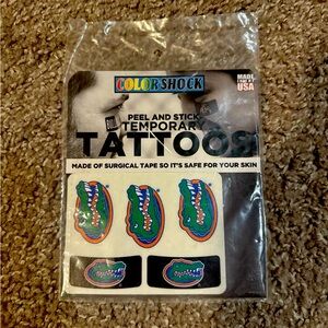 Florida Gators University of Florida Peel and Stick Temporary Tattoos Football